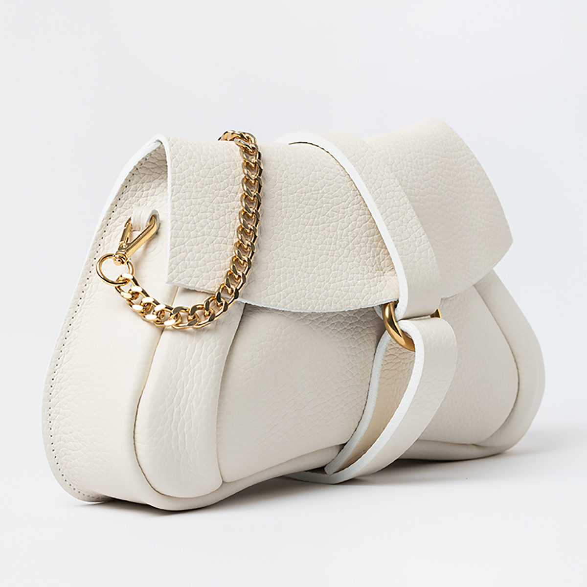 Pochette Mariage Cocktail de Luxe Cuir Blanc CouleurSedona Sac cérémonie Maroquinerie Fabriqué en France près de Cholet