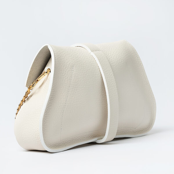 Pochette sac Mariage Cocktail de Luxe Cuir Blanc CouleurSedona Sac cérémonie Maroquinerie Fabriqué en France près de Cholet
