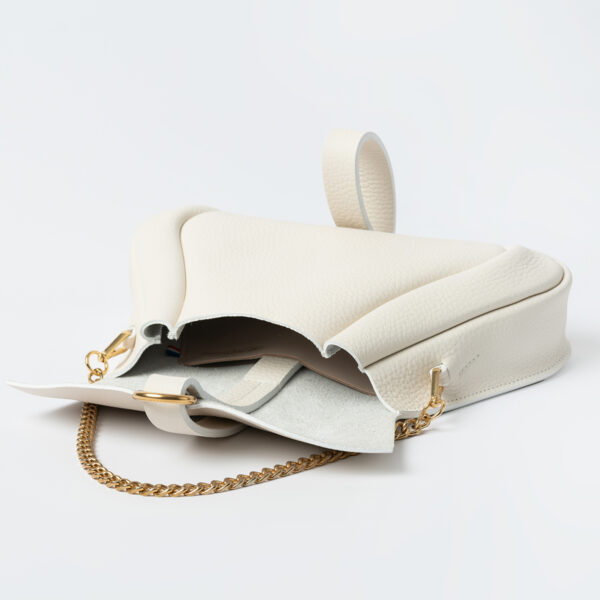 Sac Pochette Mariage Cocktail de Luxe Cuir Blanc CouleurSedona Sac cérémonie Maroquinerie Fabriqué en France près de Cholet