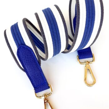 Sangle tissée cuir pour sac création maroquinerie française