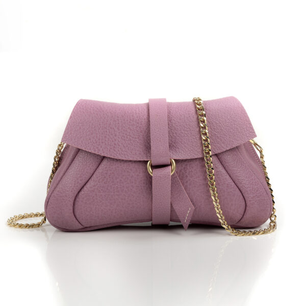 Pochette Sac Mariage Cuir de Luxe Cocktail Rose CouleurSedona création Maroquinerie française et Fabriqué en France