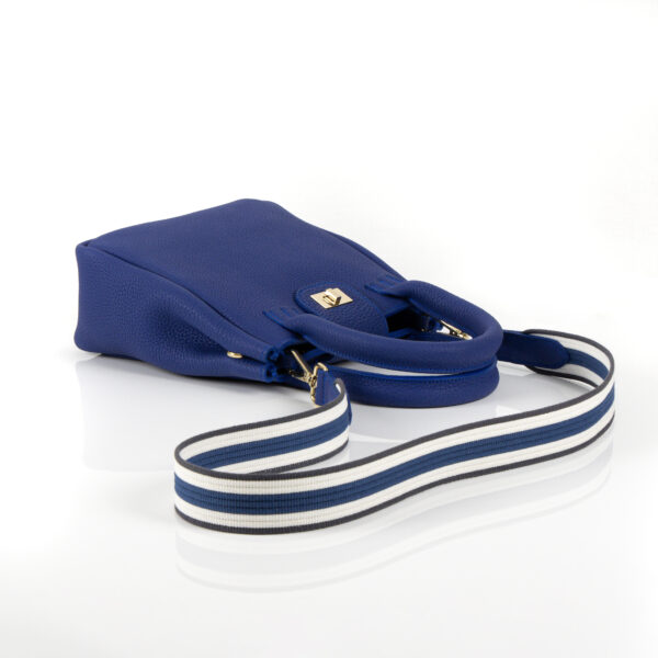 Sac à main en Cuir Bleu Pacifique CouleurSedona création Maroquinerie Française de Luxe