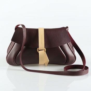Pochette Sac Bandoulière Cocktail CouleurSedona en Cuir de Luxe maroquinerie française Fabriqué en France
