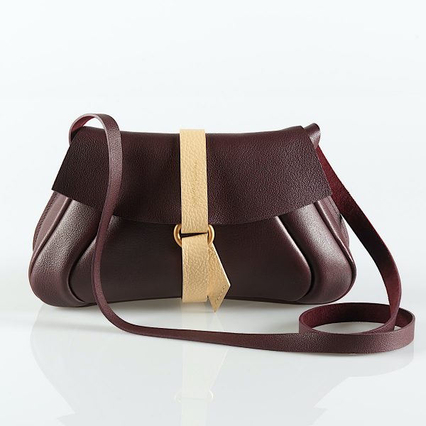 Pochette Sac Bandoulière Cocktail CouleurSedona en Cuir de Luxe maroquinerie française Fabriqué en France