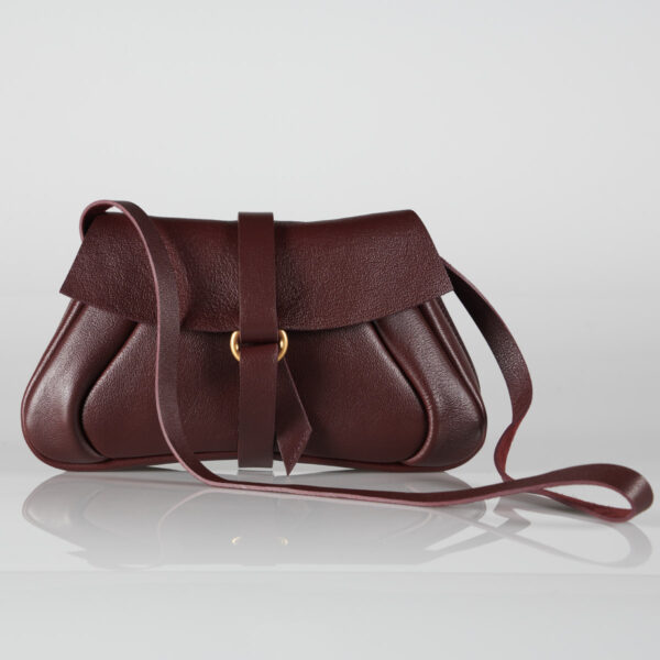 Pochette sac Cocktail Mariage en cuir de luxe création maroquinerie CouleurSedona fabriqué en France