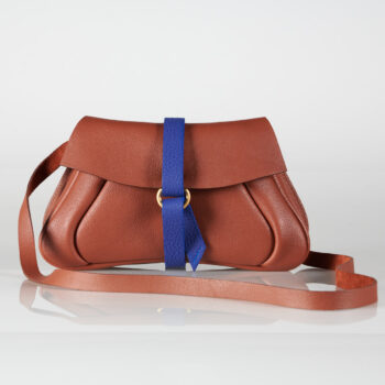 Pochette sac femme CouleurSedona en cuir de luxe . Création artisanale de maroquinerie. Sac bandoulière en cuir 100% fabriqué en France