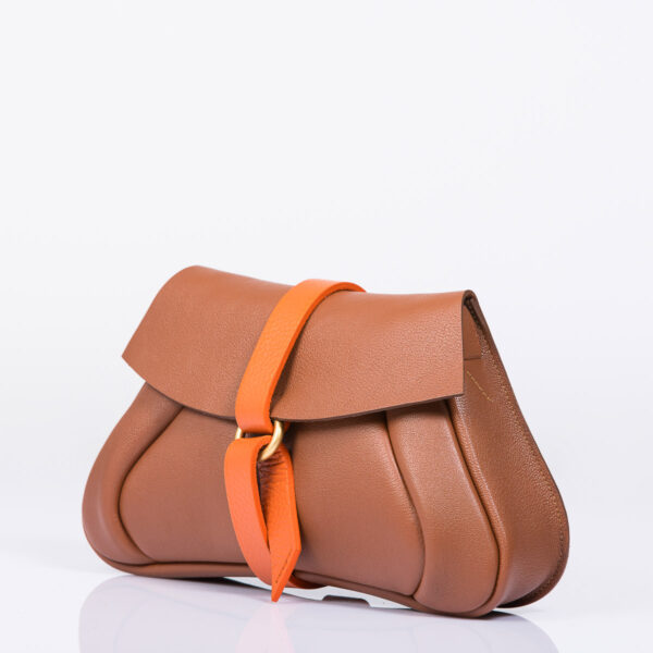 Pochette sac cuir de luxe maroquinerie fabrique en france