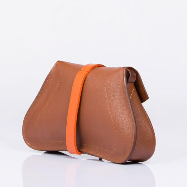Pochette sac cuir de luxe maroquinerie fabrique en france