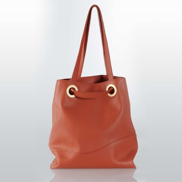 Grand Sac cabas cuir CouleurSedona Creation Maroquinerie Française Sac Cuir Upcyclé de Luxe fabriqué en France