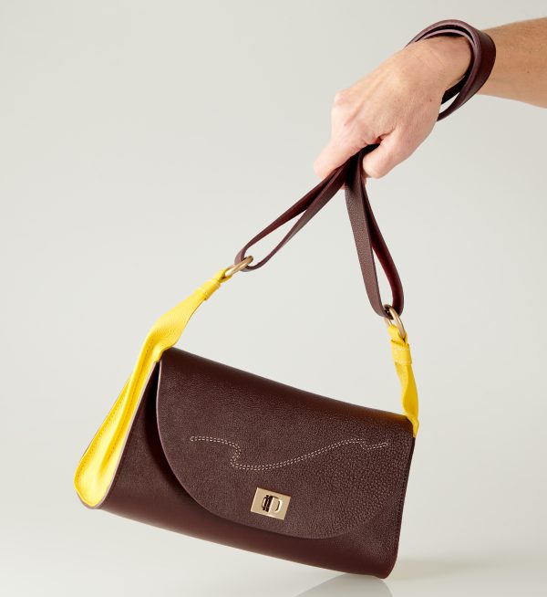 Sac Pochette bandoulière en cuir de luxe fabriqué en France