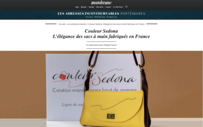 CouleurSedona  French Luxury Leather goods Creations in the Press Madame.Lefigaro.fr