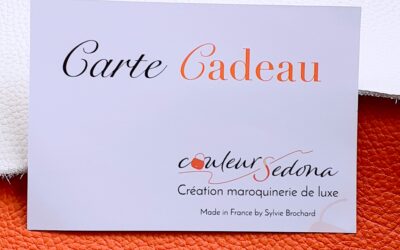 Carte cadeau CouleurSedona création française de maroquinerie