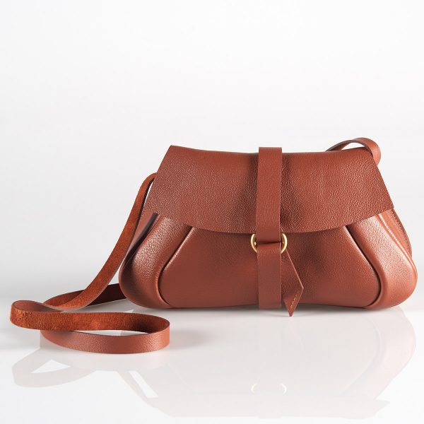 Pochette Sac Mariage Cuir de Luxe Cocktail Antelope CouleurSedona Maroquinerie Fabriqué en France