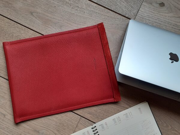 Ecrin Pochette Ordinateur Portable Personnalisable en Cuir Fabriqué en France